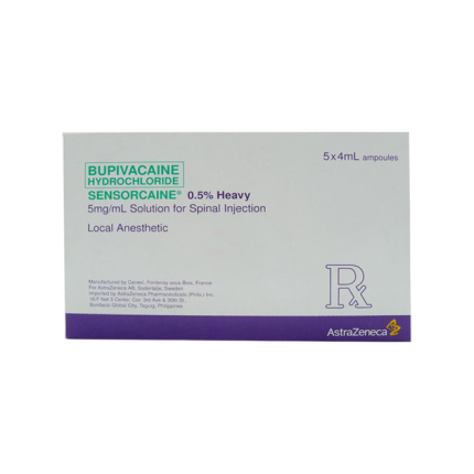 SENSORCAINE HEAVY Bupivacaine Hydrochloride 0.5% Solution for Spinal ...